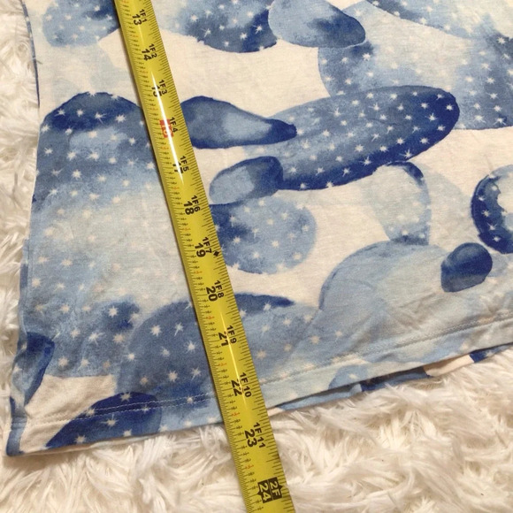 Juicy Couture Y2K Cape Top Blue Watercolor Floral Sequin Bedazzle Glam Small M - Picture 9 of 9